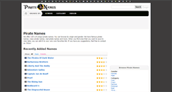 Desktop Screenshot of piratenames.net